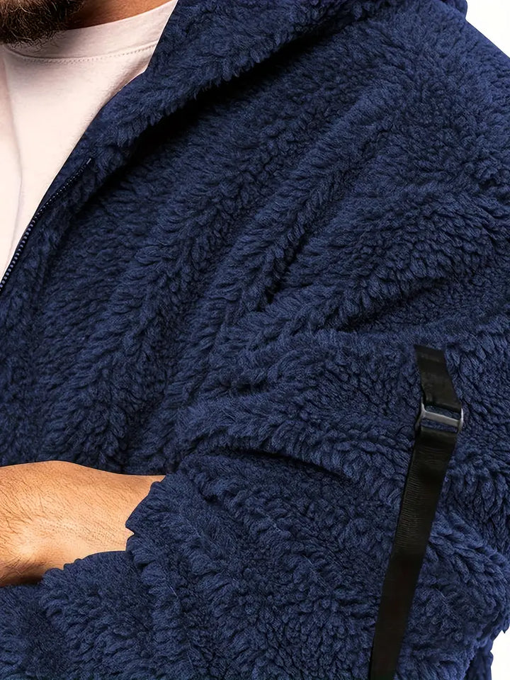 Veste Teddy à fermeture éclair pour hommes Heidi-Mode