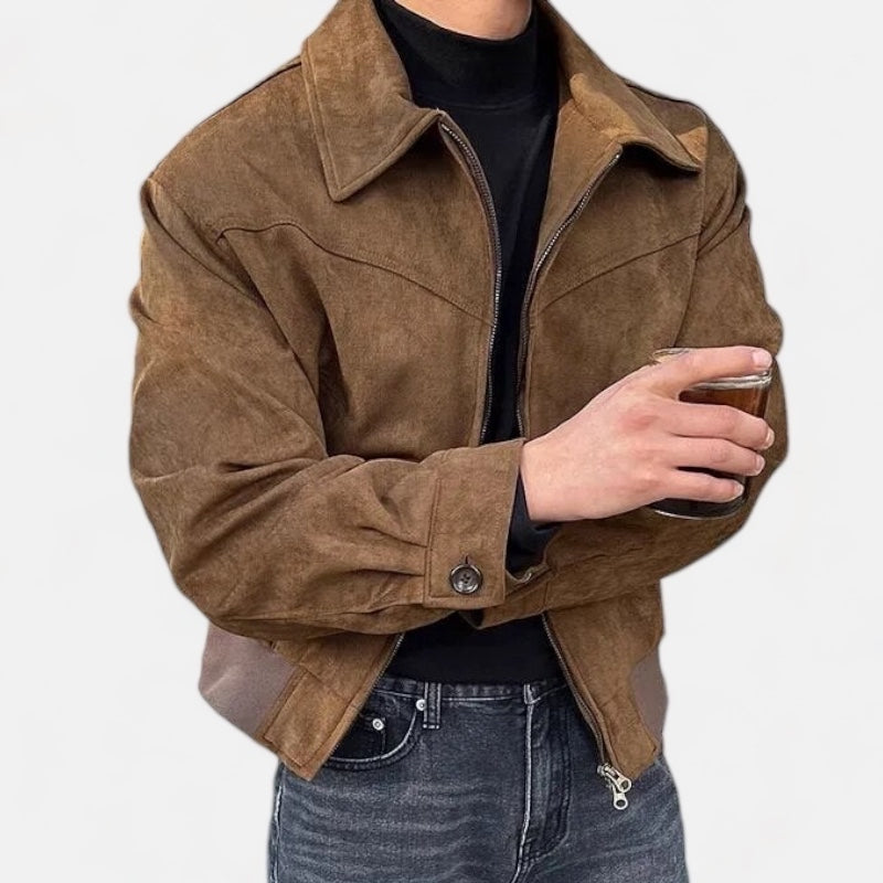 Heidi-Mode - Veste d'automne décontractée vintage élégante pour hommes