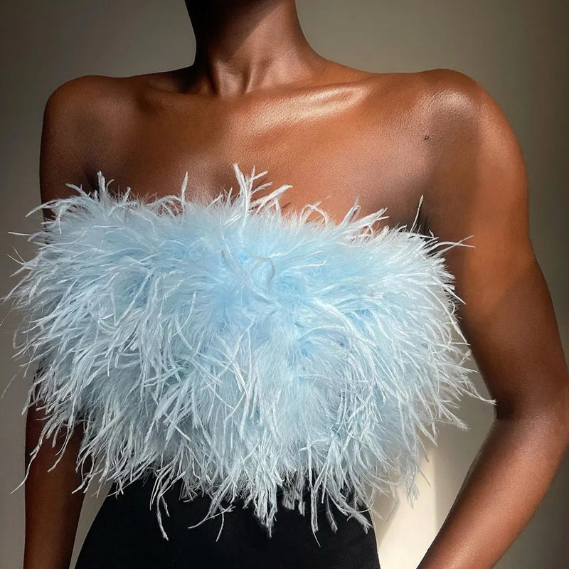 Haut Bandeau en Plumes