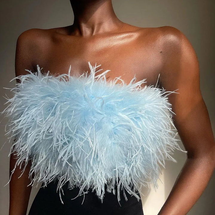 Haut Bandeau en Plumes