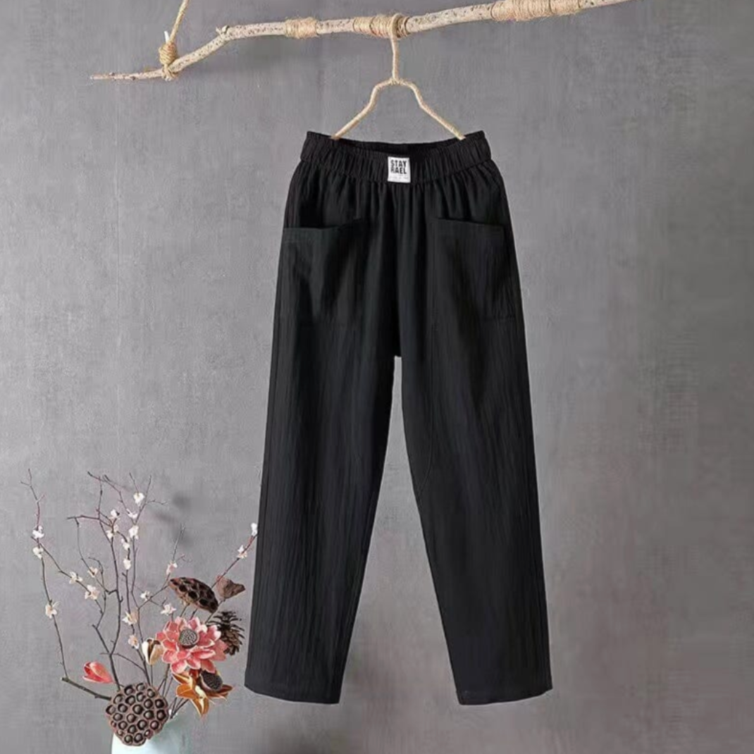 pantalon avec taille élastique