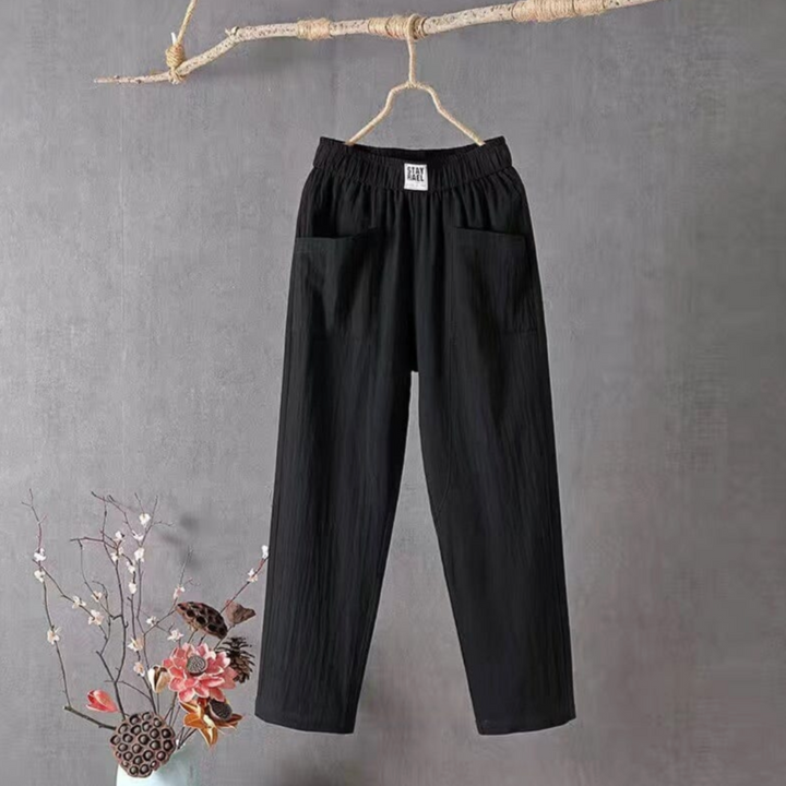 pantalon avec taille élastique