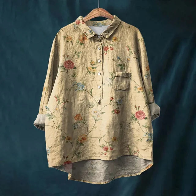 Blouse Vintage à Fleurs