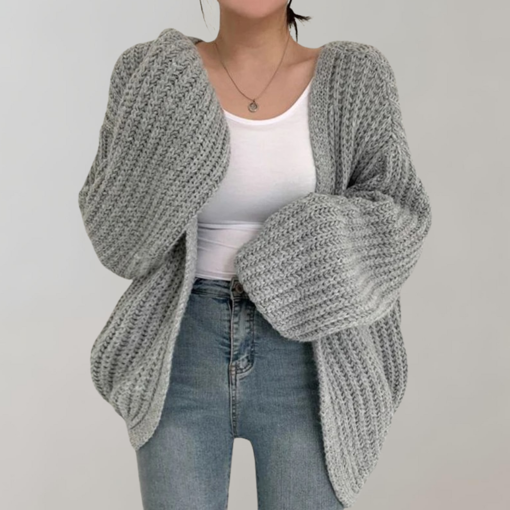 Veste en Tricot à Manches Longues Confortable pour Femmes