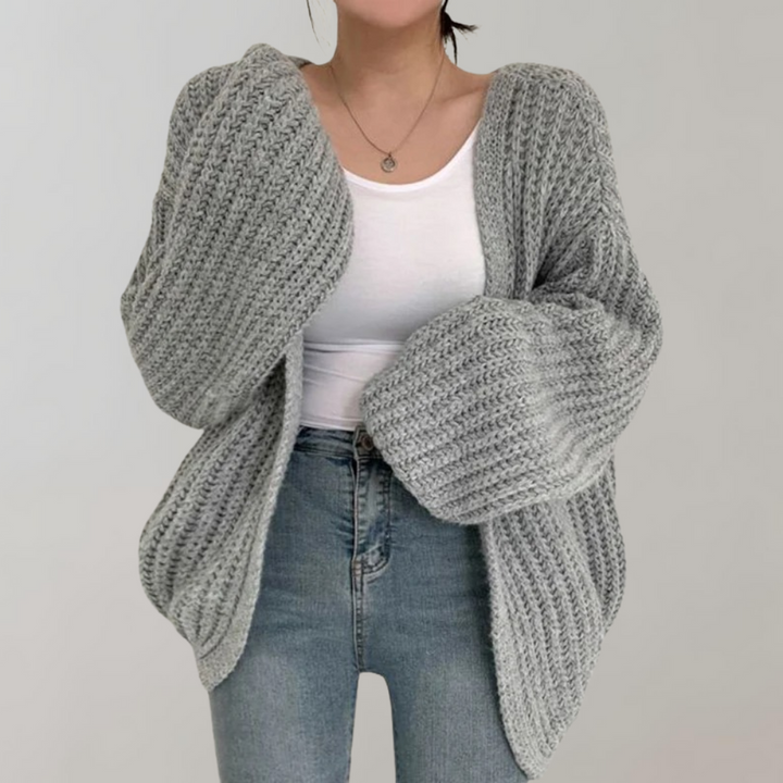 Veste en Tricot à Manches Longues Confortable pour Femmes
