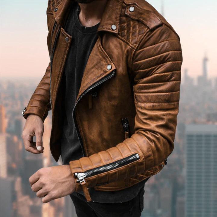 Heidi-Mode – Veste en cuir pour hommes