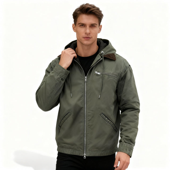 Parka d'hiver pour hommes chauffant