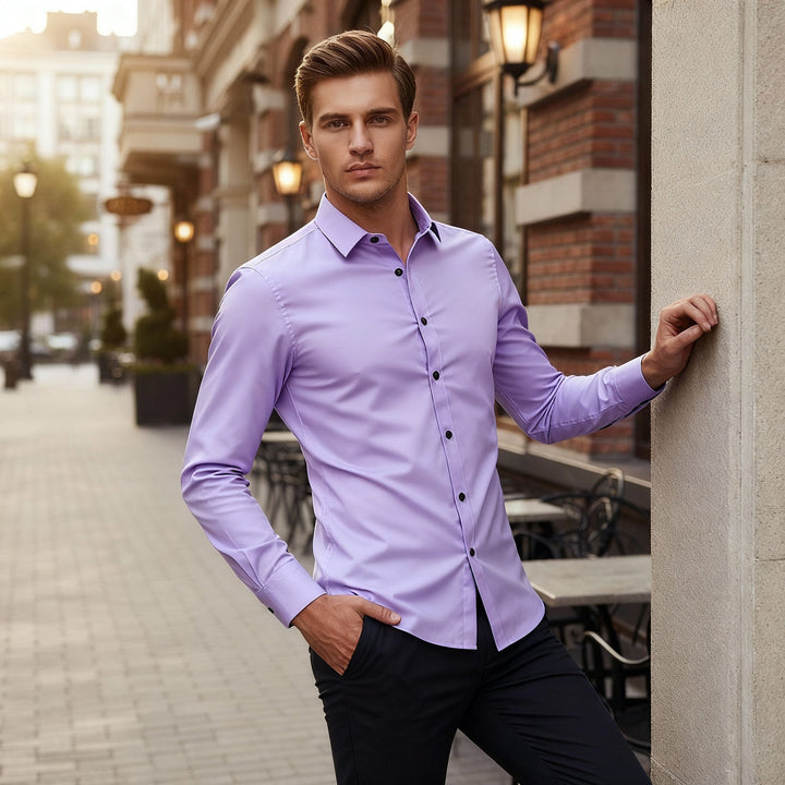 Chemise stretch sans repassage et respirante