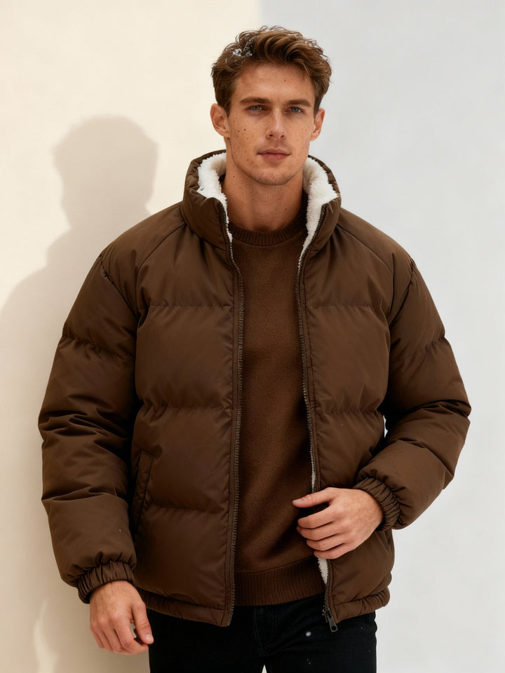 Veste Puffer Streetwear Ultrachauffante en Fleece – Veste Thermo Confort pour Hommes