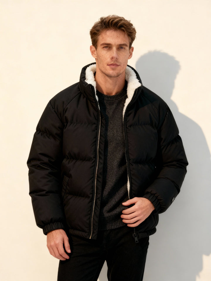Veste Puffer Streetwear Ultrachauffante en Fleece – Veste Thermo Confort pour Hommes