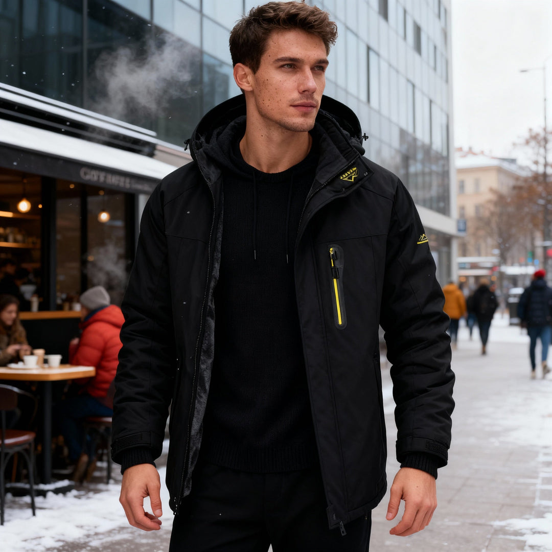 Veste d'hiver isolée et imperméable pour hommes