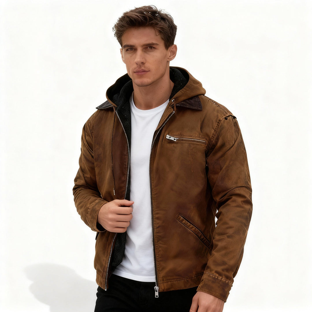 Parka d'hiver pour hommes chauffant