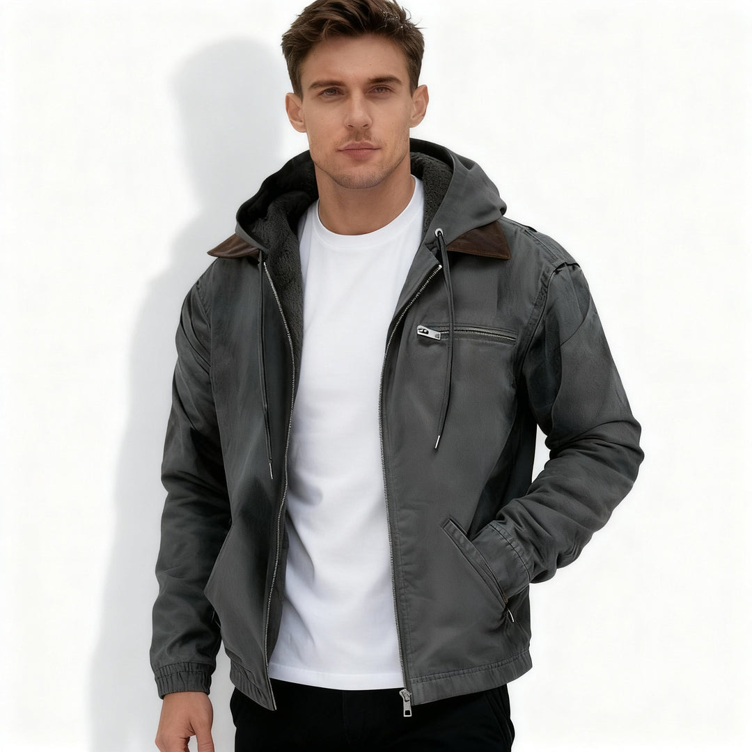 Parka d'hiver pour hommes chauffant