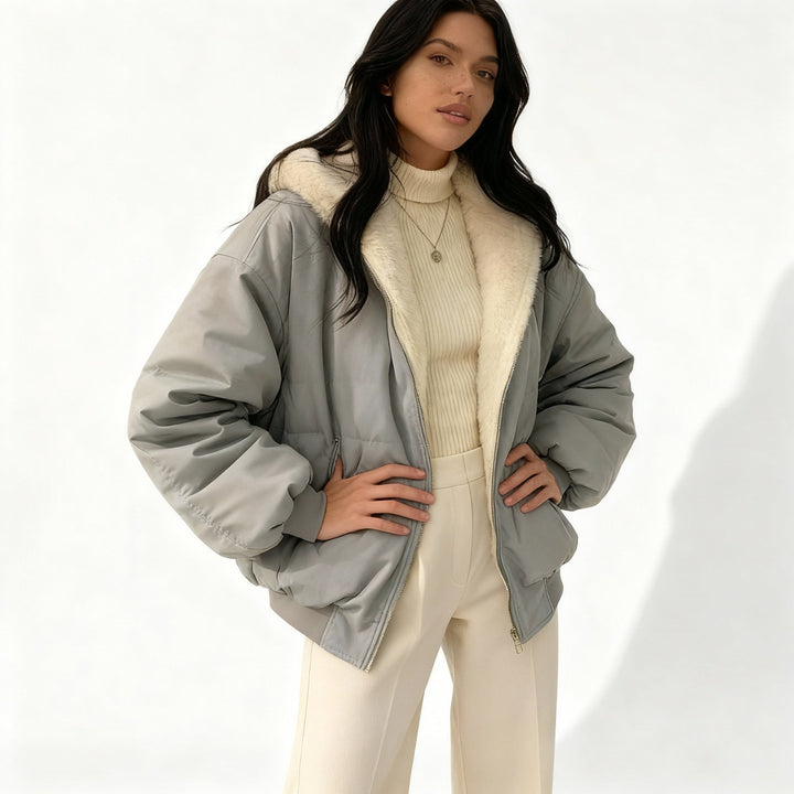 Veste d'hiver femme en polaire thermo oversized