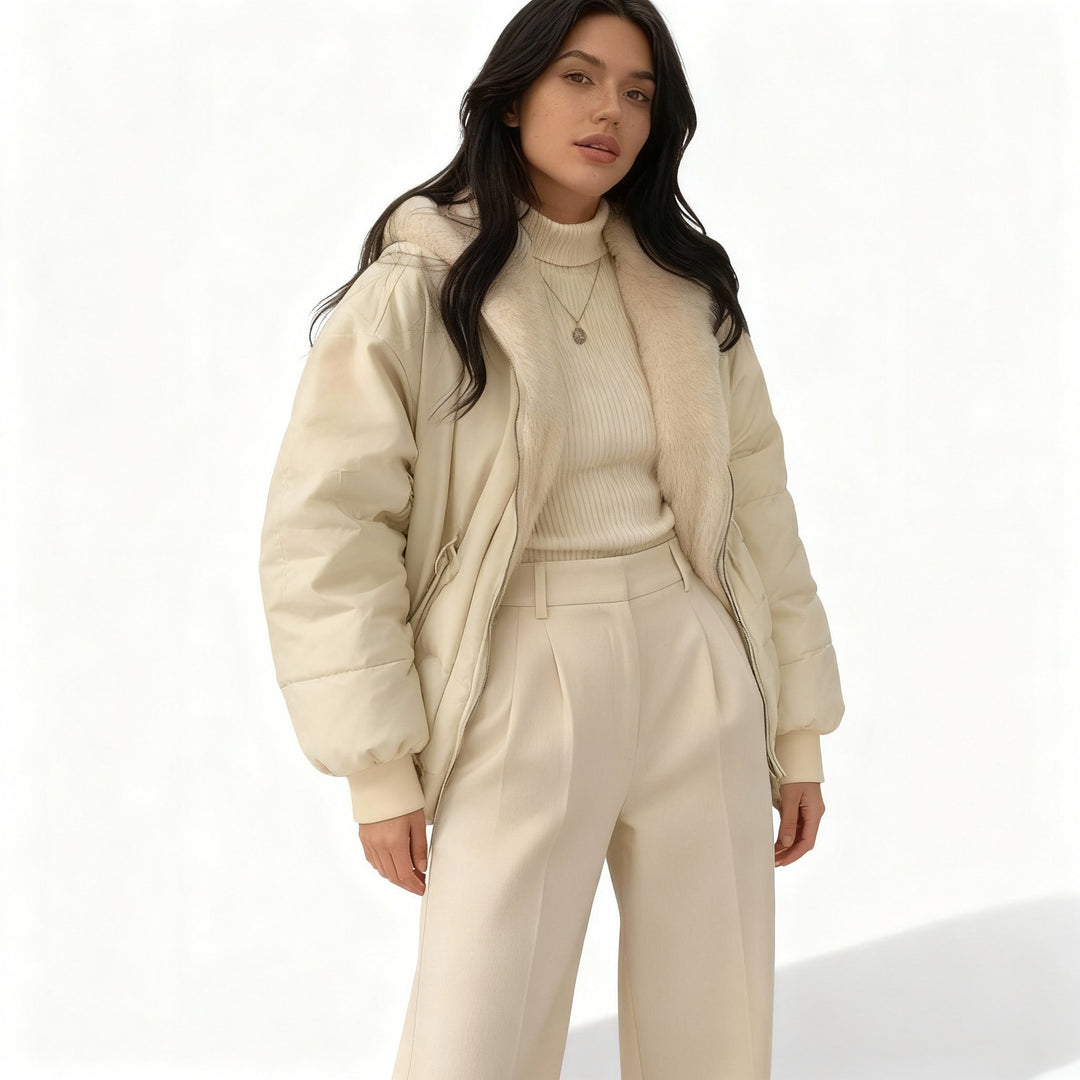 Veste d'hiver femme en polaire thermo oversized