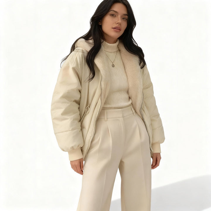 Veste d'hiver femme en polaire thermo oversized