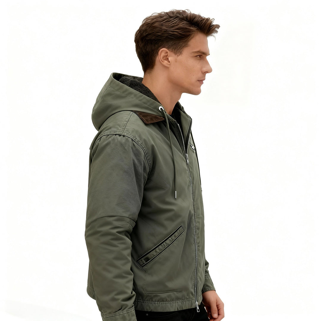 Parka d'hiver pour hommes chauffant