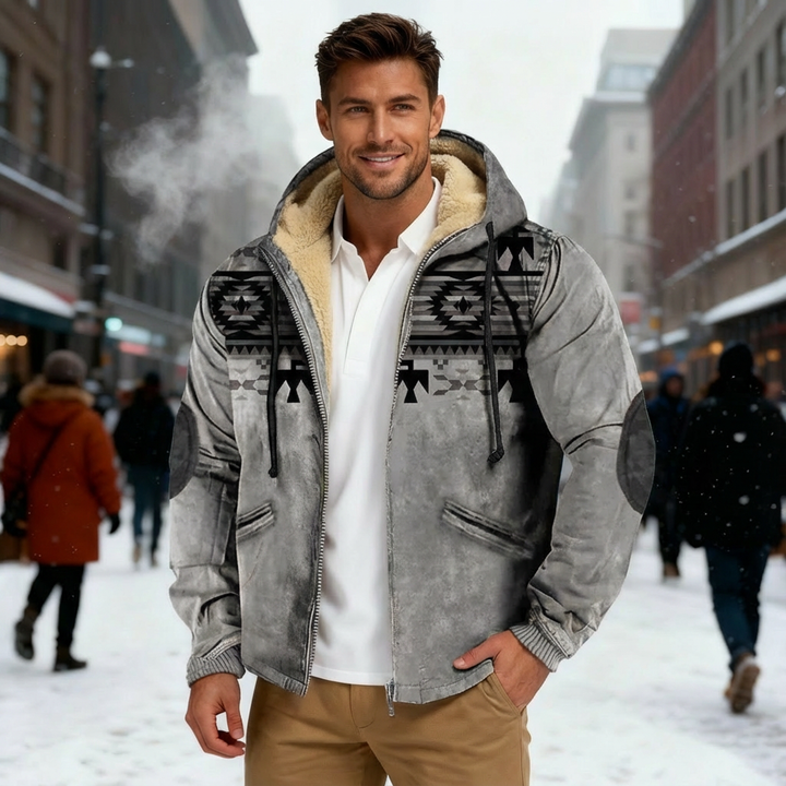 Veste à capuche avec impression locale