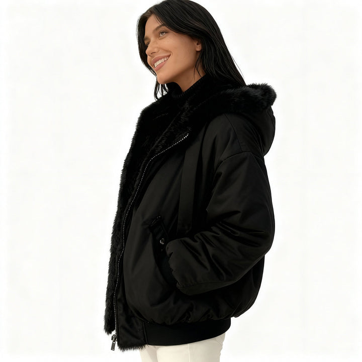 Veste d'hiver femme en polaire thermo oversized