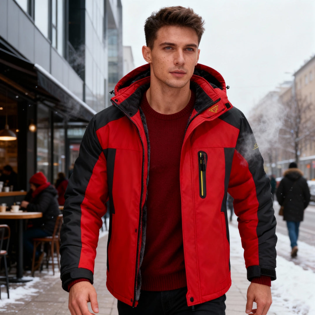 Veste d'hiver isolée et imperméable pour hommes