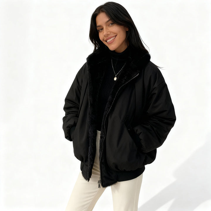 Veste d'hiver femme en polaire thermo oversized