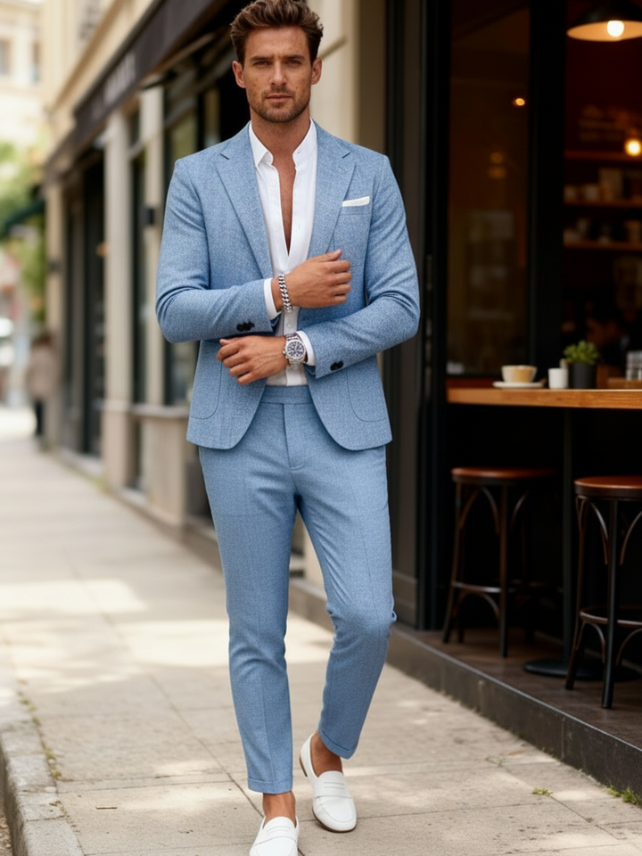 Costume pour hommes en lin élégant