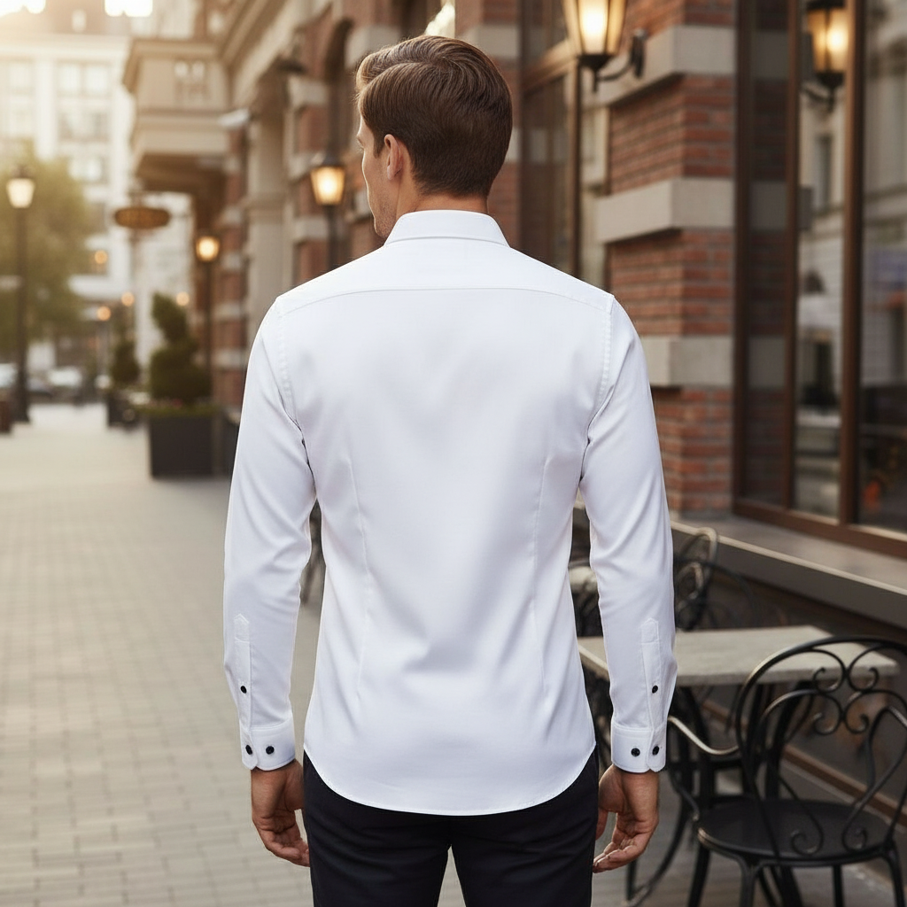 Chemise stretch sans repassage et respirante