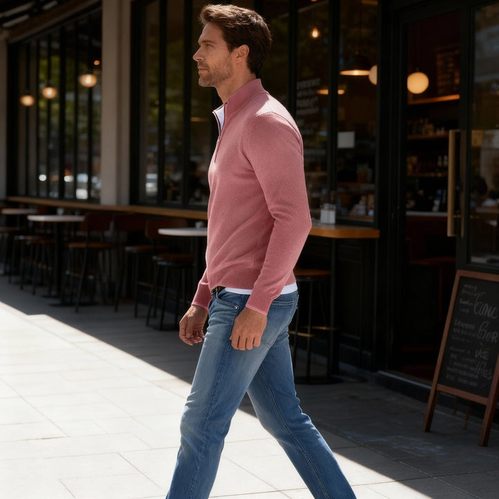 Pull en maille fine pour hommes Premium