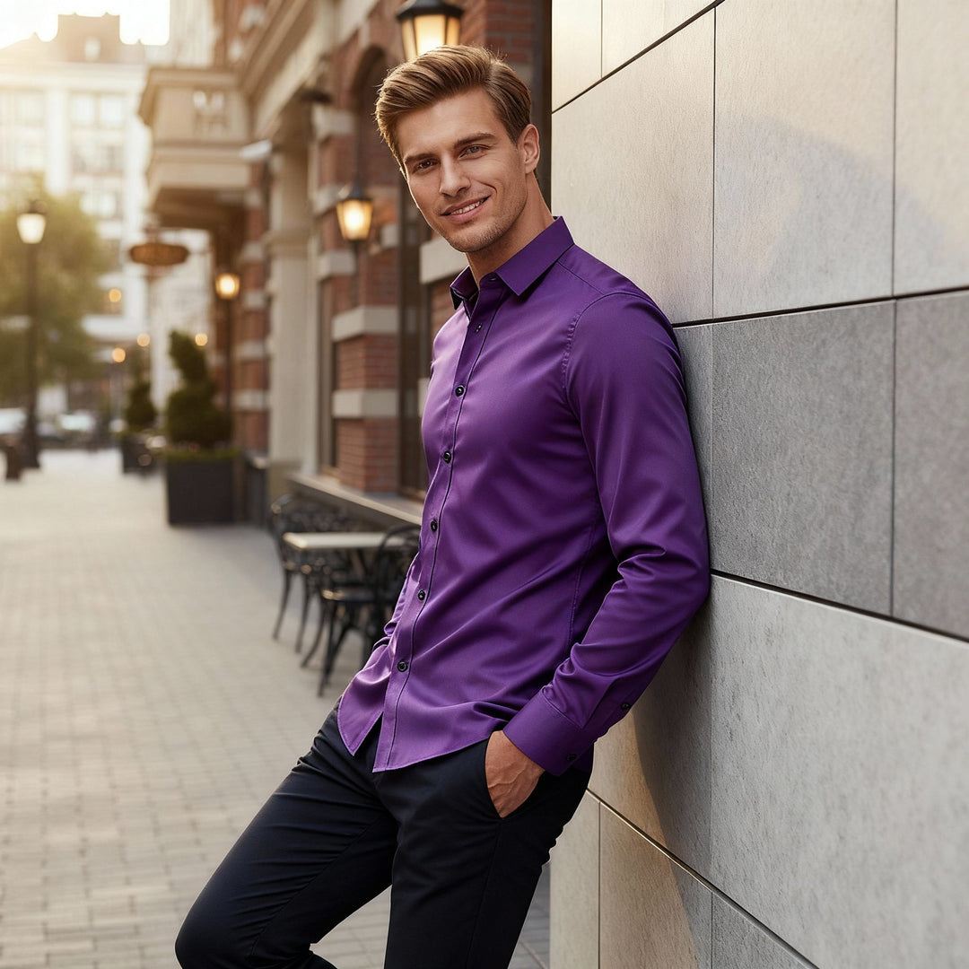 Chemise stretch sans repassage et respirante