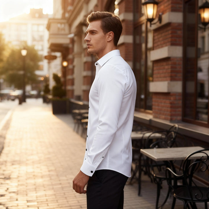 Chemise stretch sans repassage et respirante