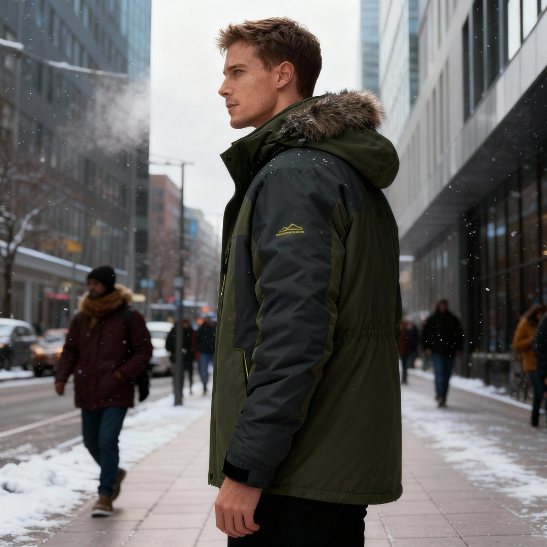 Veste d'hiver isolée et imperméable pour hommes