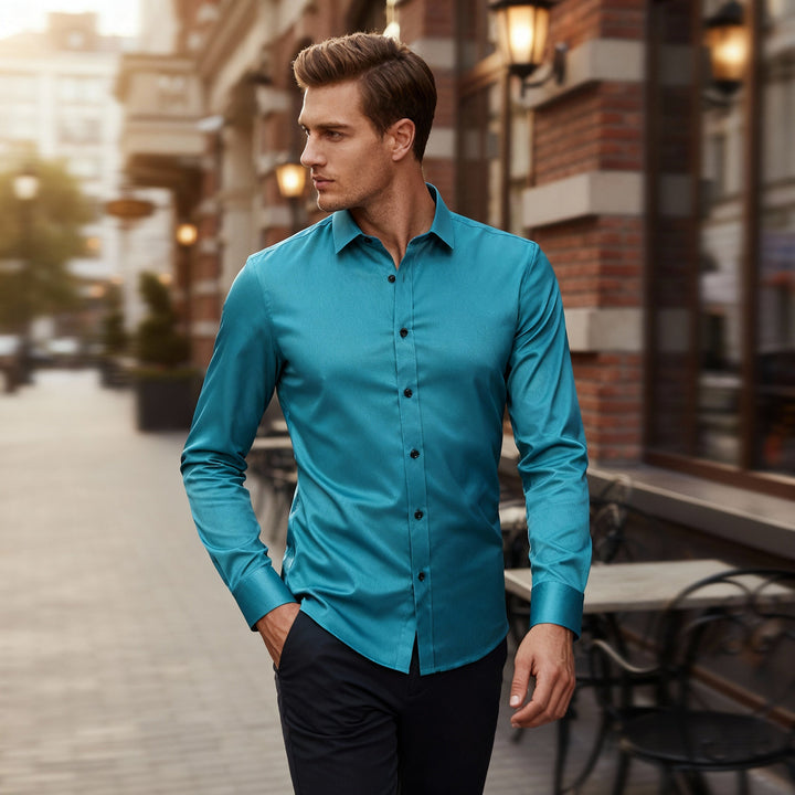 Chemise stretch sans repassage et respirante