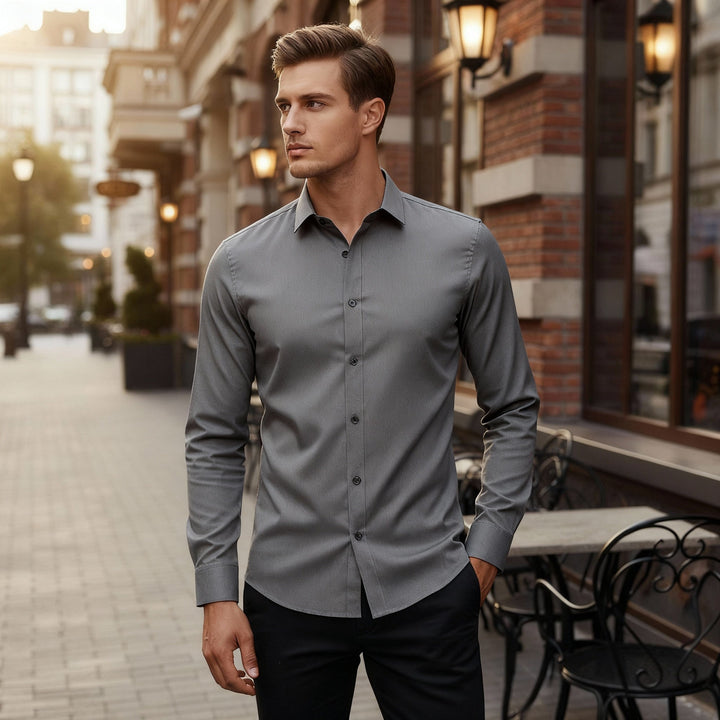 Chemise stretch sans repassage et respirante