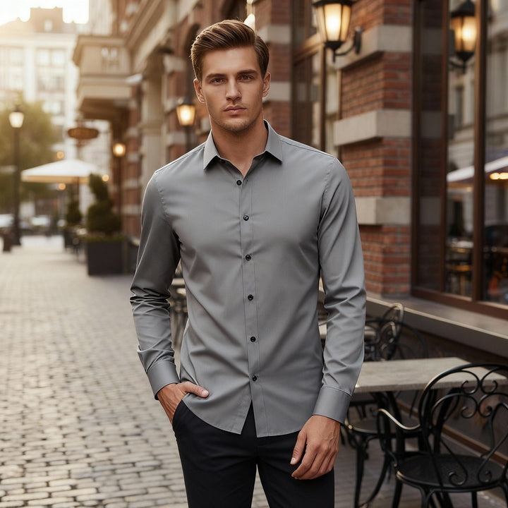 Chemise stretch sans repassage et respirante