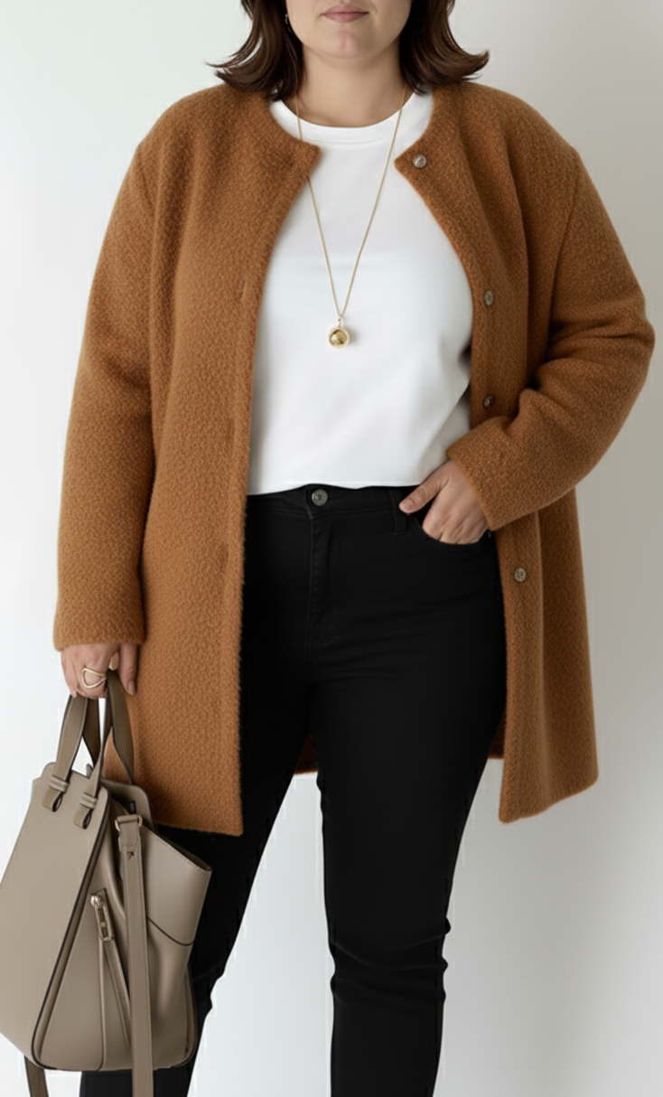 Cardigan en Tricot Élégant & Coupe Ample pour Femmes | Grandes Tailles