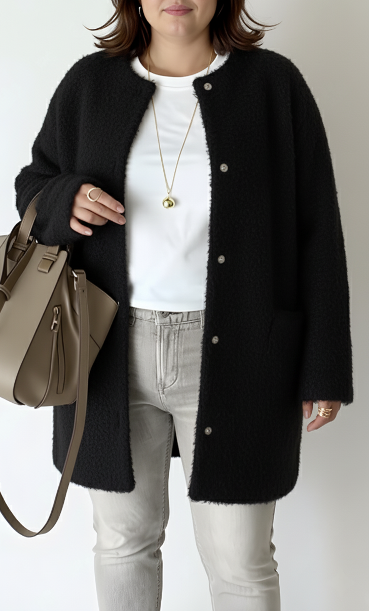 Cardigan en Tricot Élégant & Coupe Ample pour Femmes | Grandes Tailles