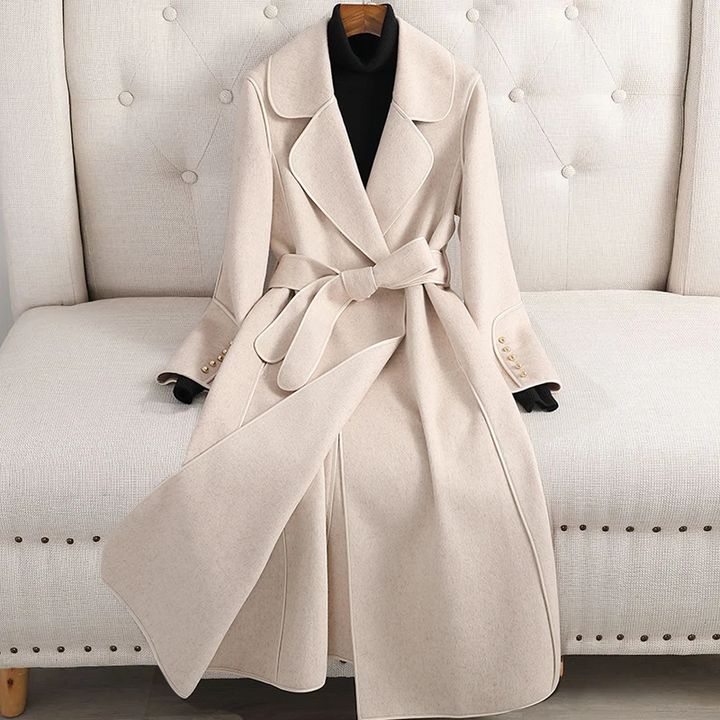 TRENCH COAT EN LAINE MÉRINO DE LILIAN-THOURAM