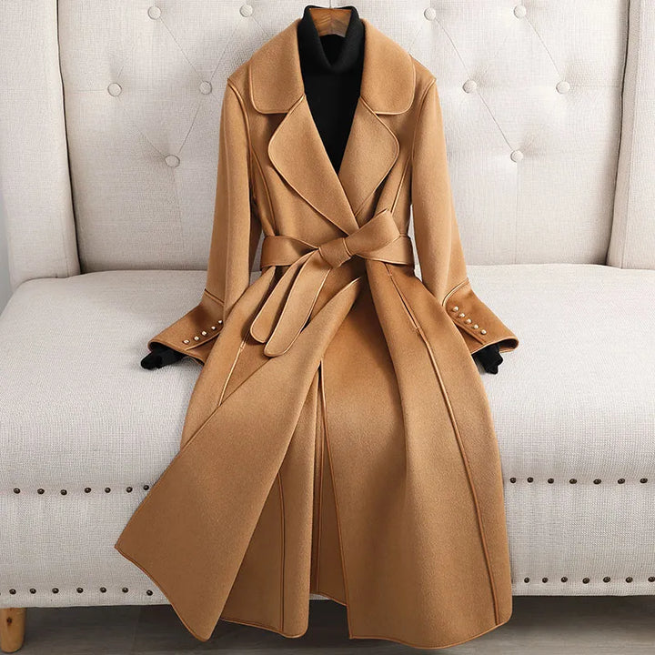 TRENCH COAT EN LAINE MÉRINO DE LILIAN-THOURAM