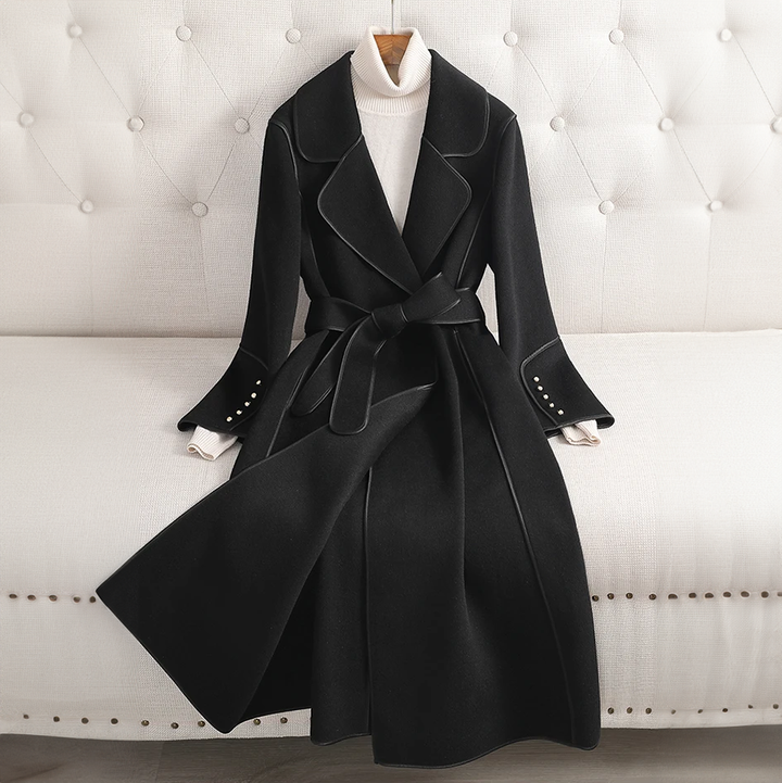 TRENCH COAT EN LAINE MÉRINO DE LILIAN-THOURAM