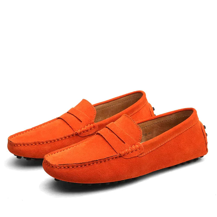 Mocassins en daim de style italien