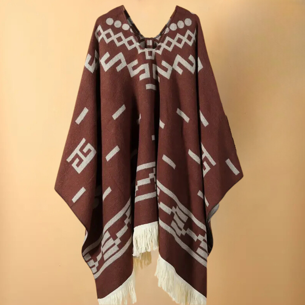 Poncho d'hiver classique pour hommes