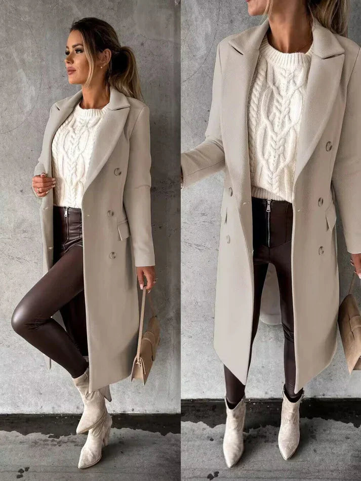 Manteau d'hiver long et élégant