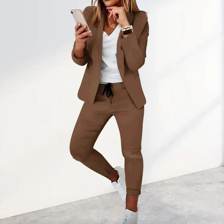 Ensemble Blazer et Pantalon de Jogging Décontracté