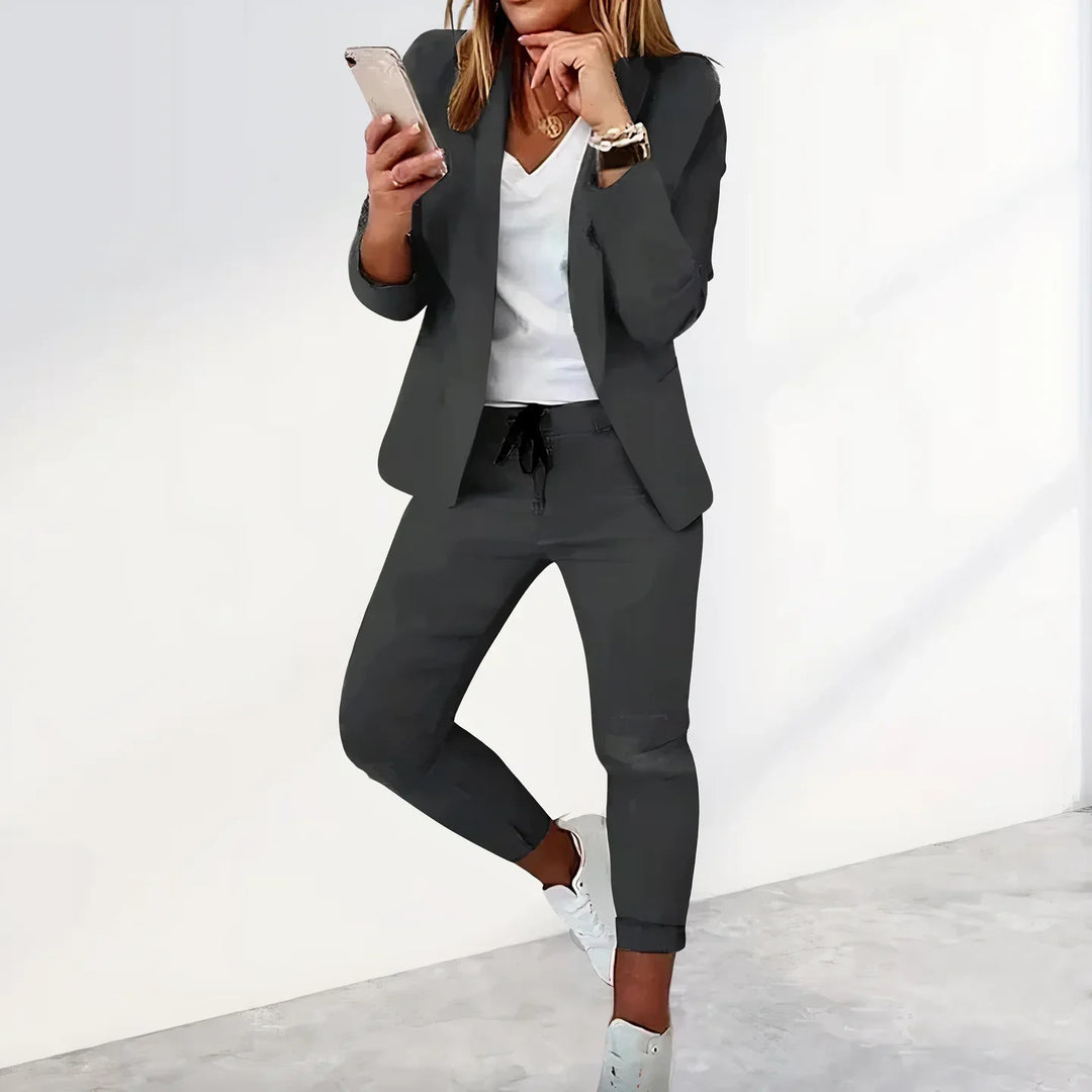 Ensemble Blazer et Pantalon de Jogging Décontracté