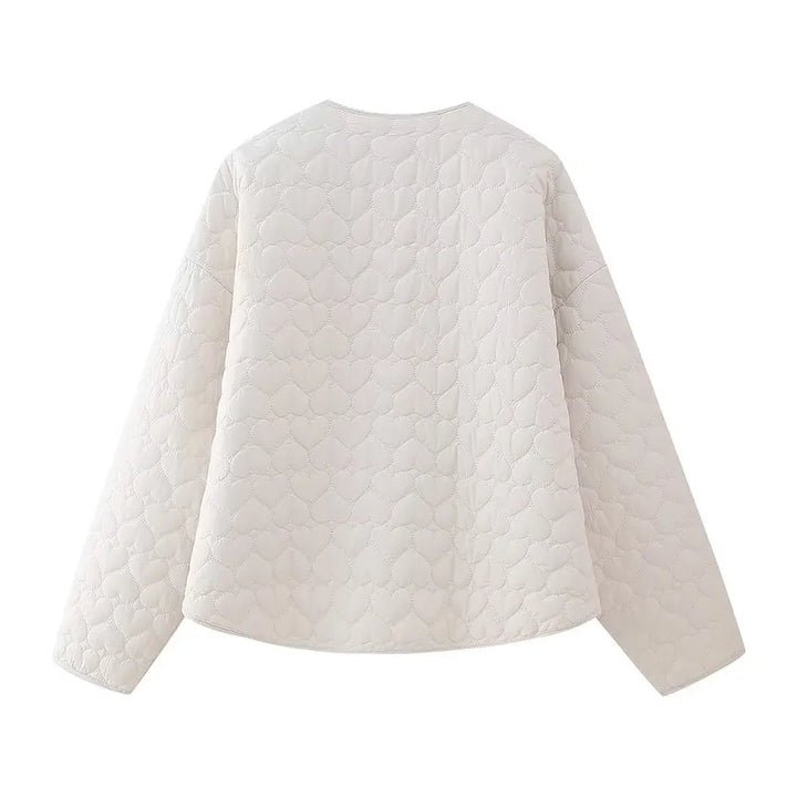 Veste matelassée avec motif cœur