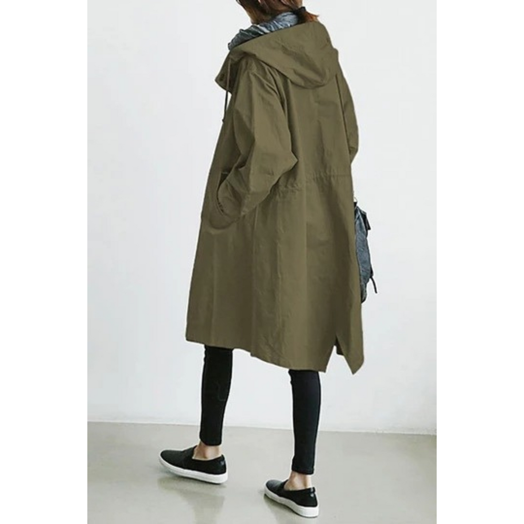Manteau trench long pour femmes