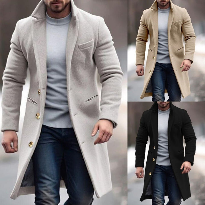 Heidi-Mode - Manteau moderne pour hommes avec boutons