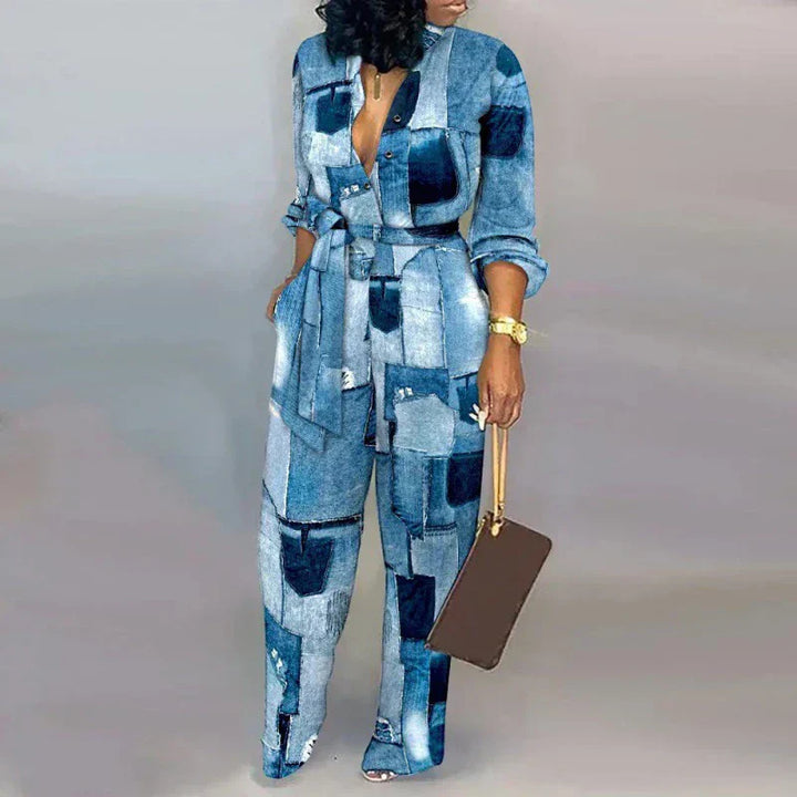 Heidi - Combinaison avec décolleté en V et lacets