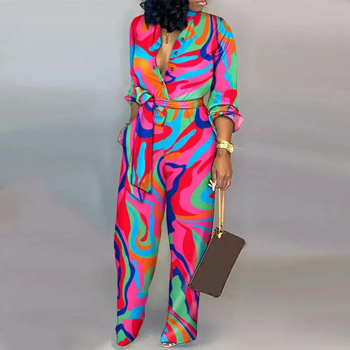 Heidi - Combinaison avec décolleté en V et lacets