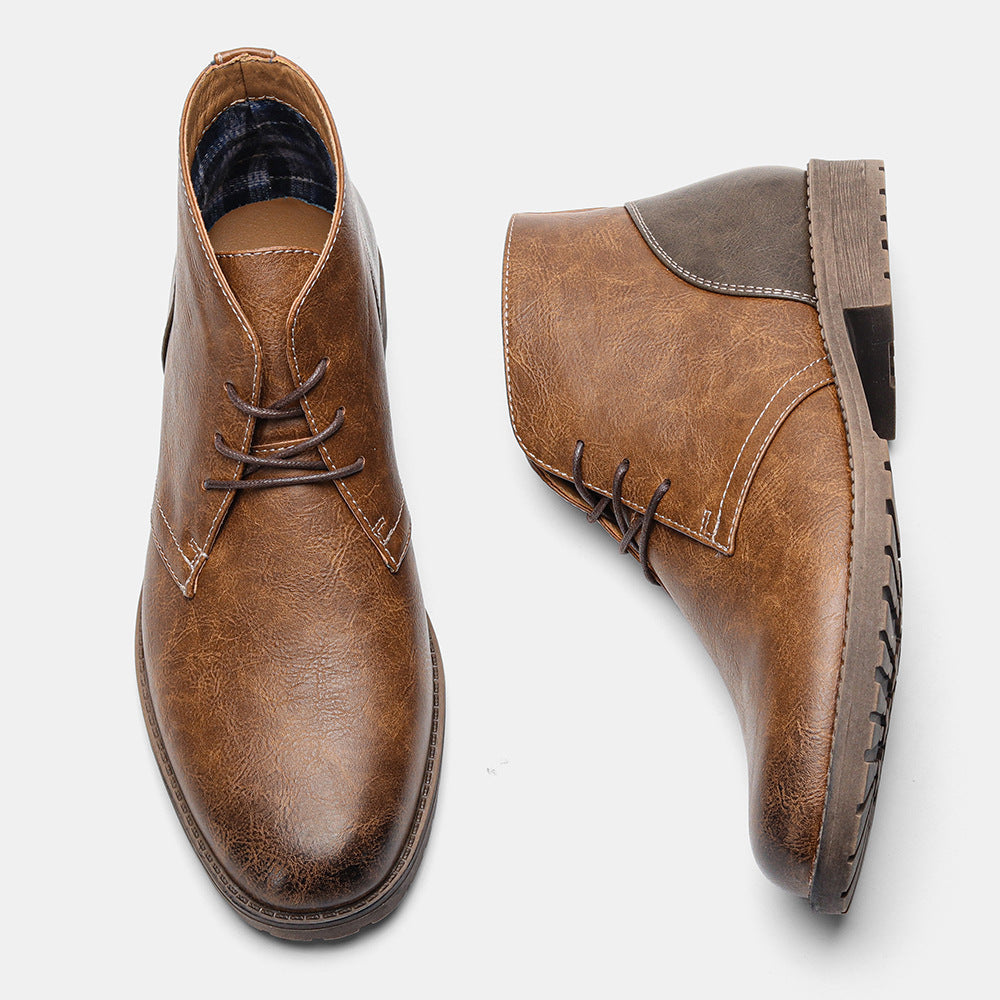 Bottine en Cuir Véritable